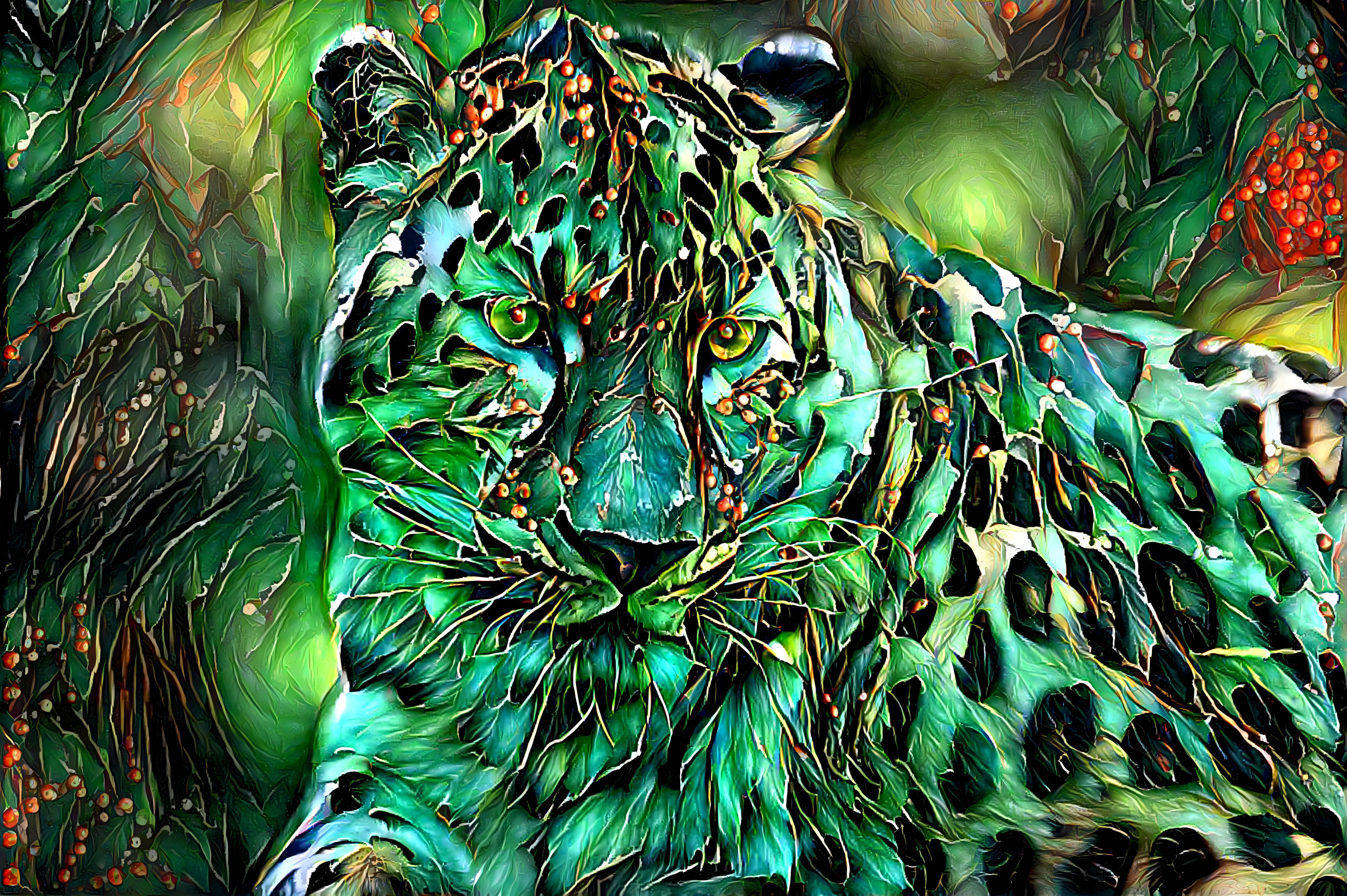 Green leopard. Style by pArk:r