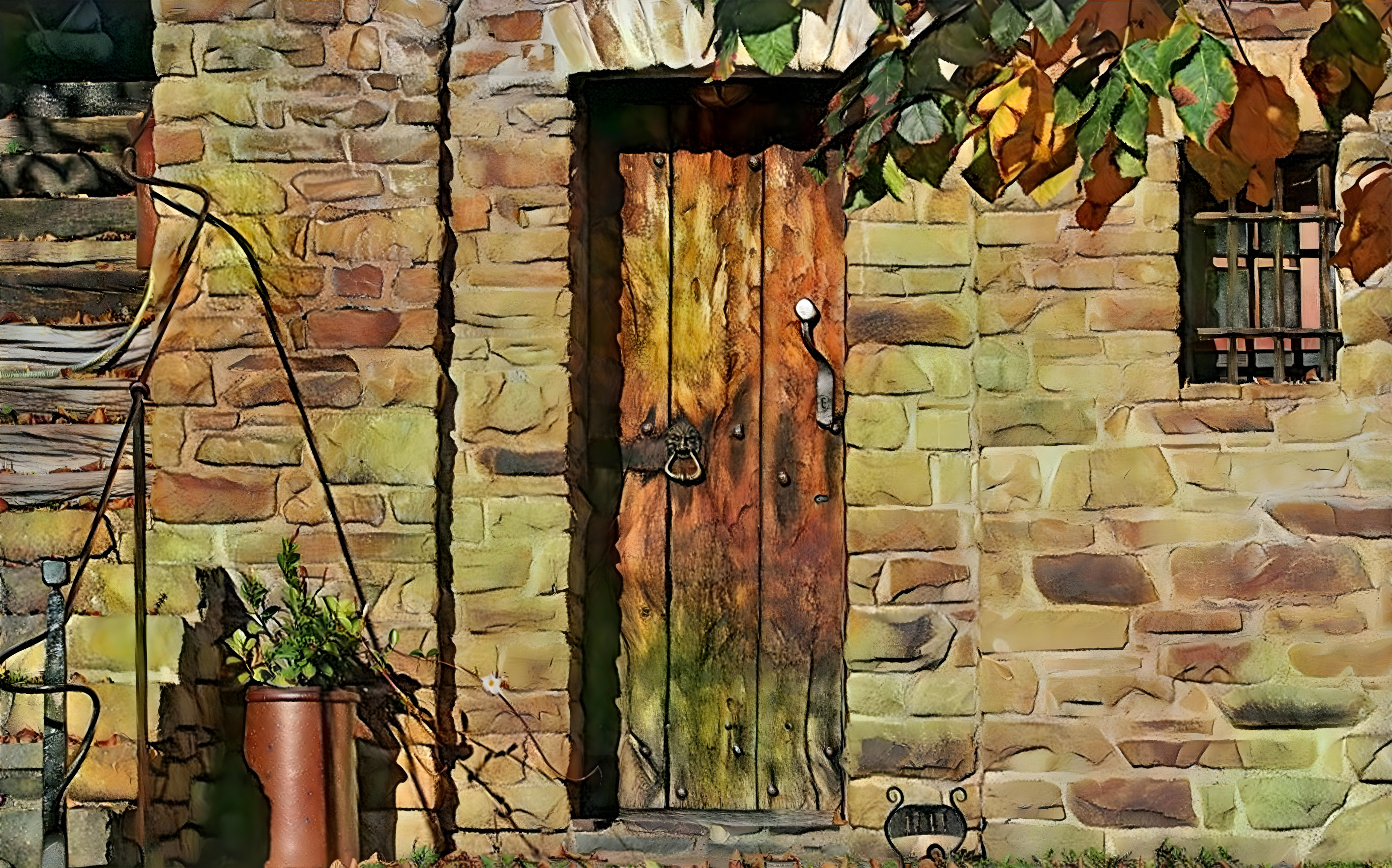 Doorway to an old house
