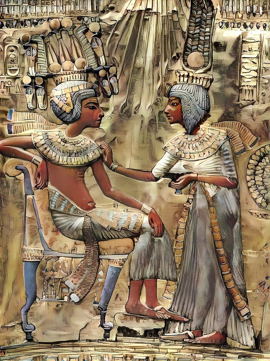 Ancient Egyptian royal couple