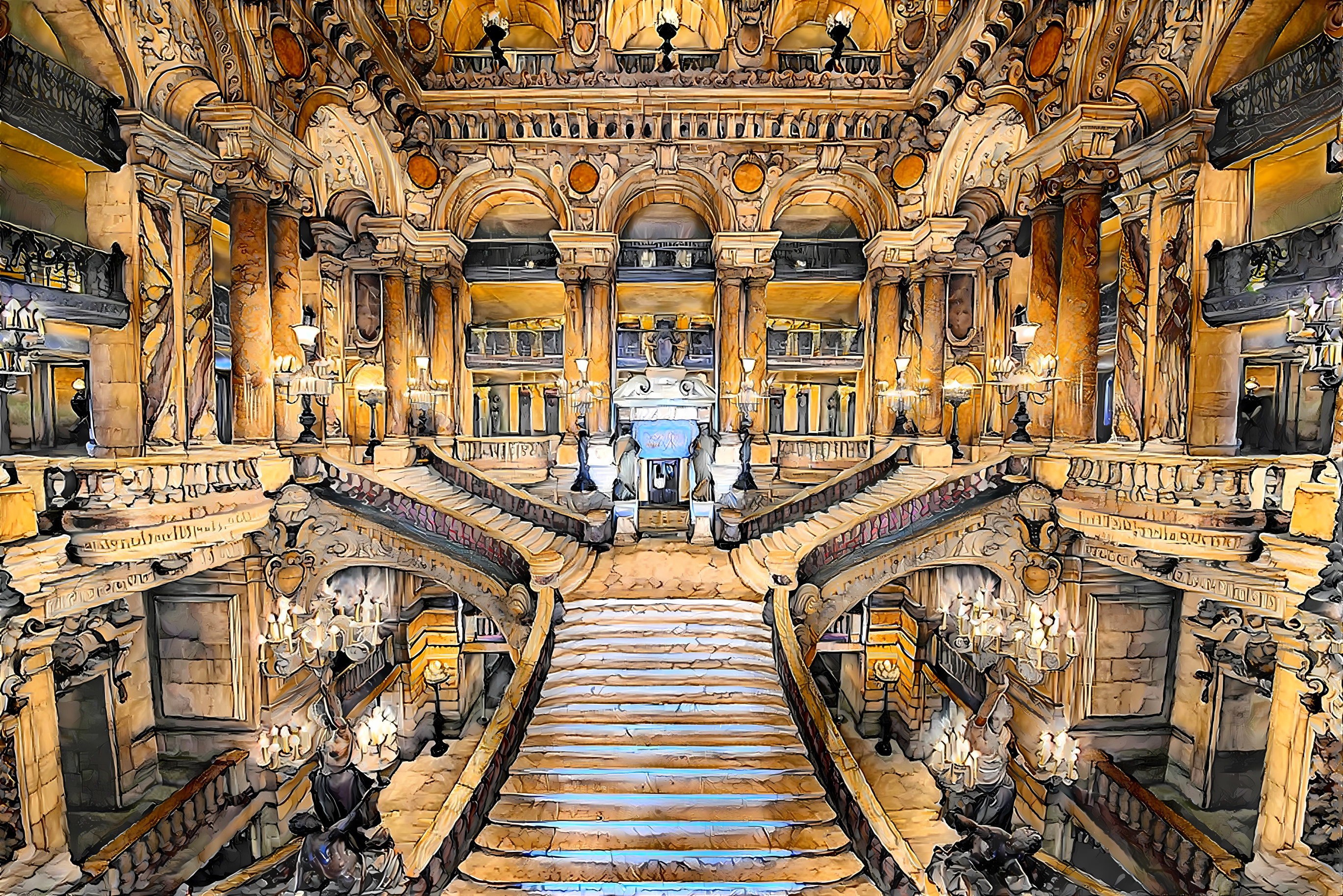 Interior of the Opera Garnier, Paris