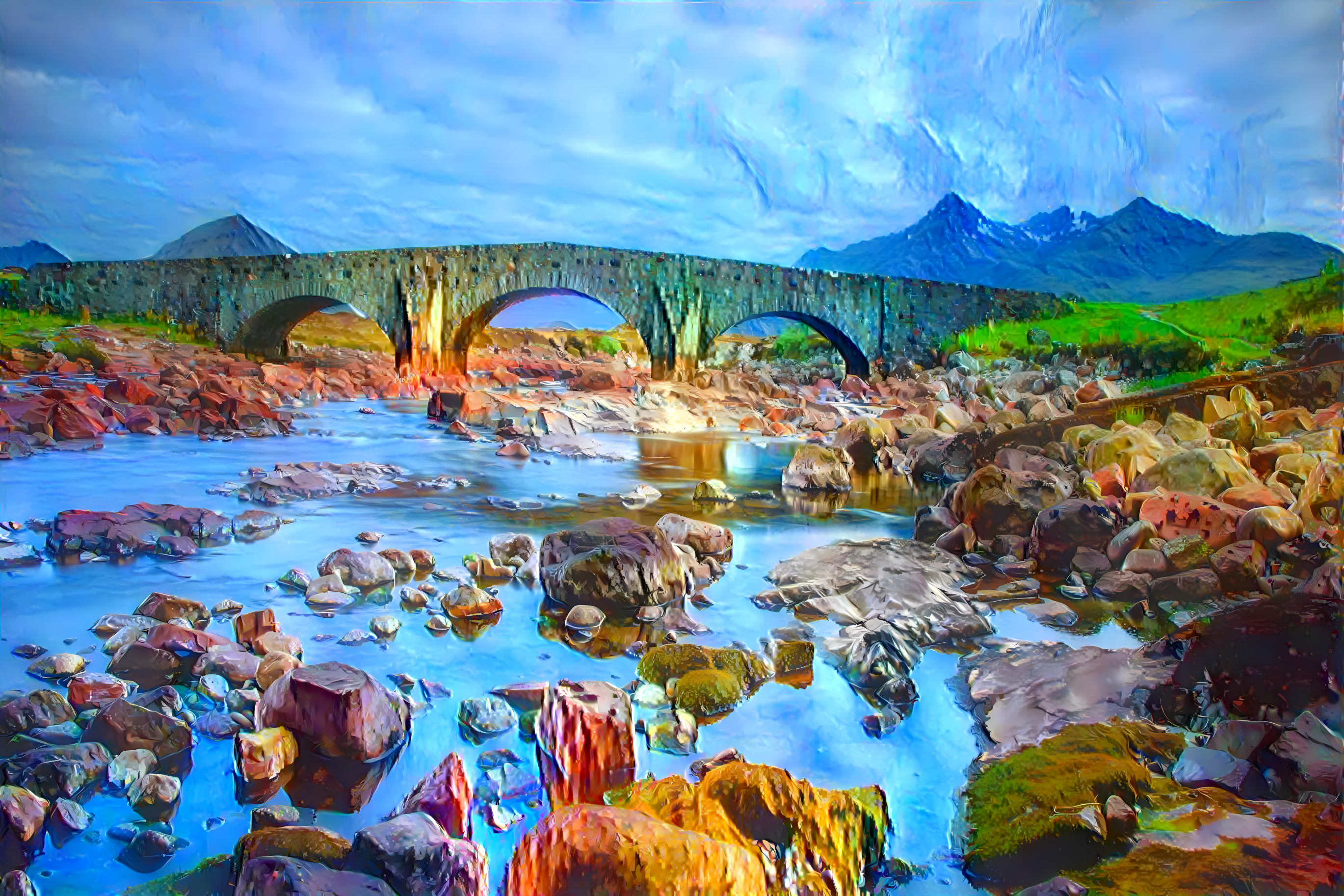 Stone bridge in the Highlands, Scotland