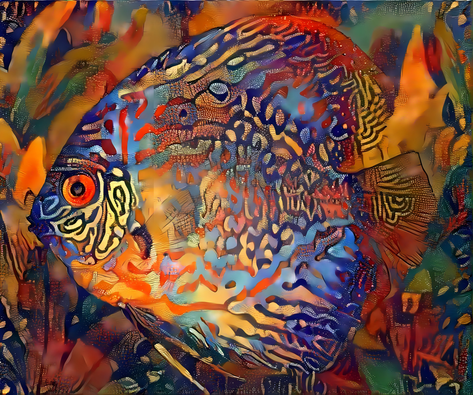 Variegated fish