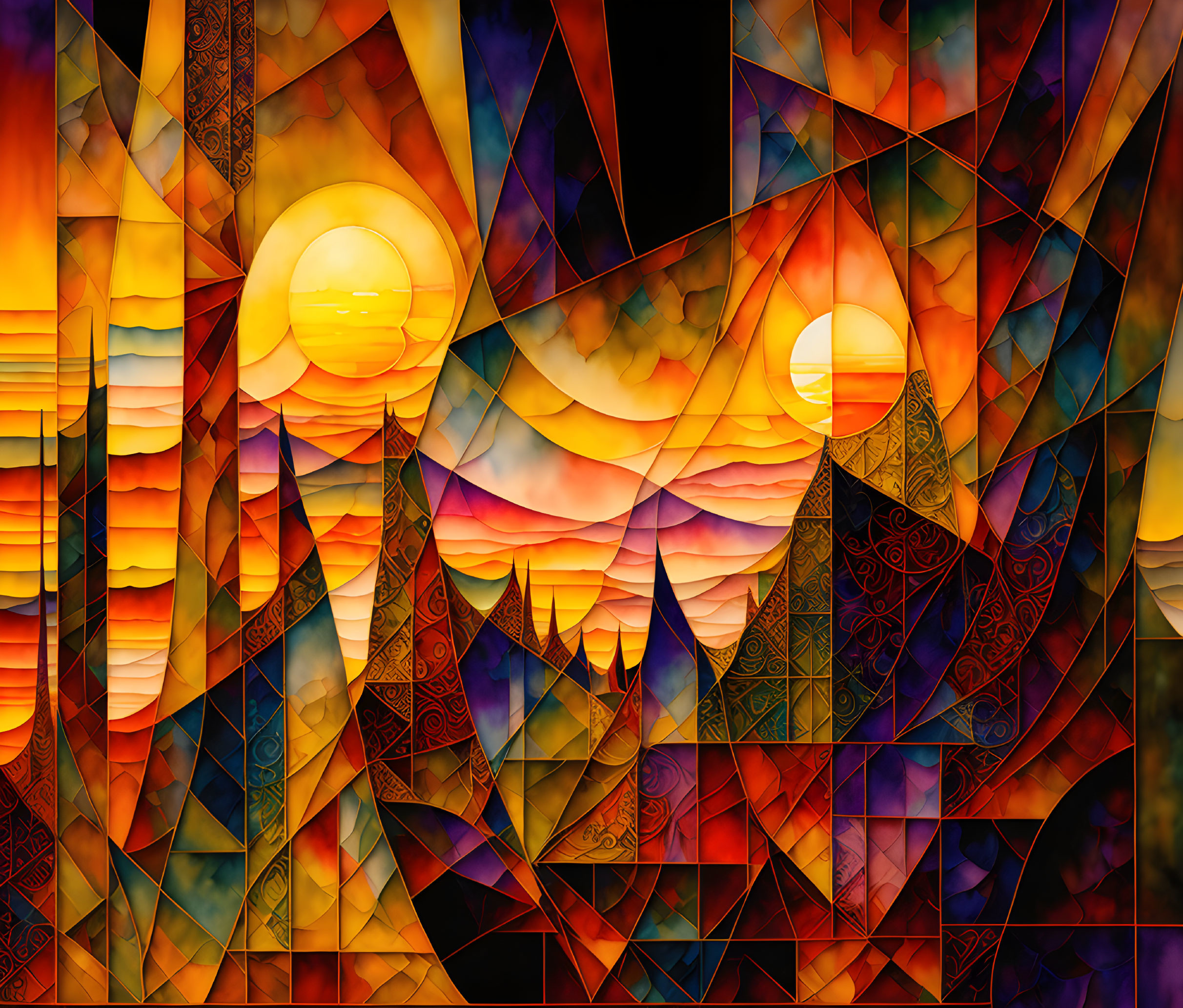 Sunset abstract
