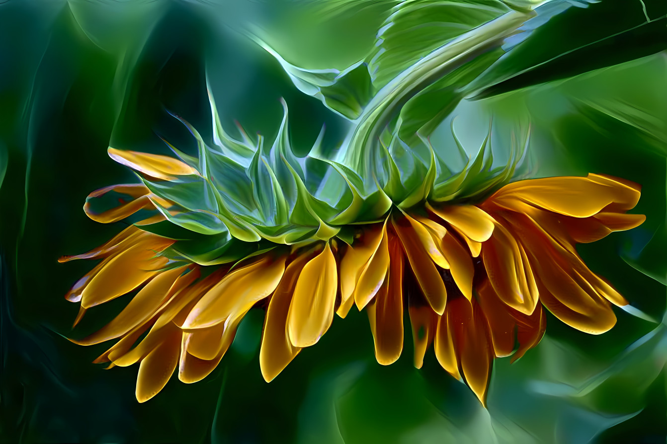 Sunflower side view