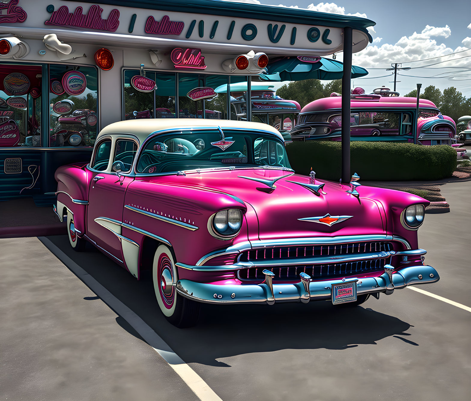 Rock-N- Roll Days with a 1950's Chevy