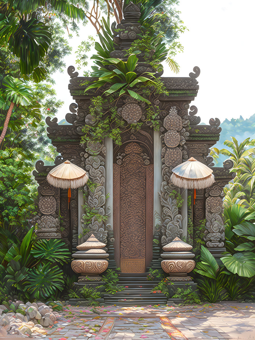 Balinese Temple Entrance