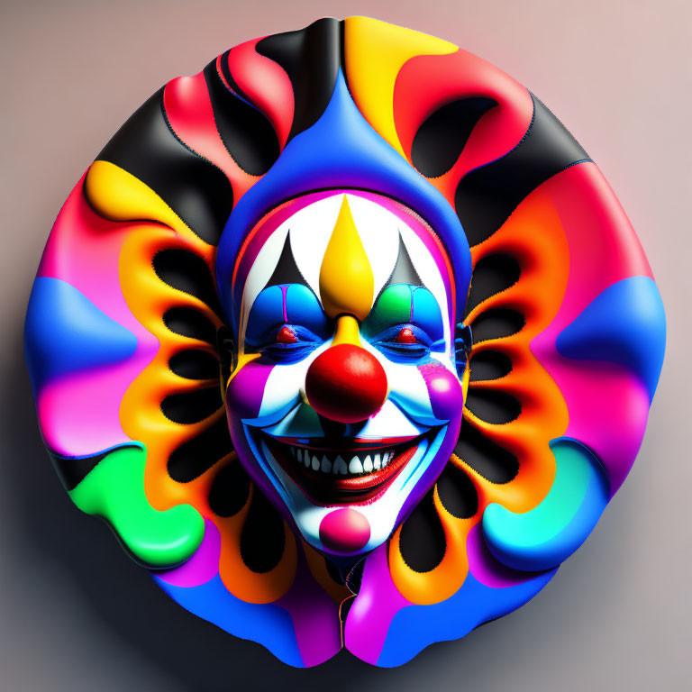 Clown on the wall