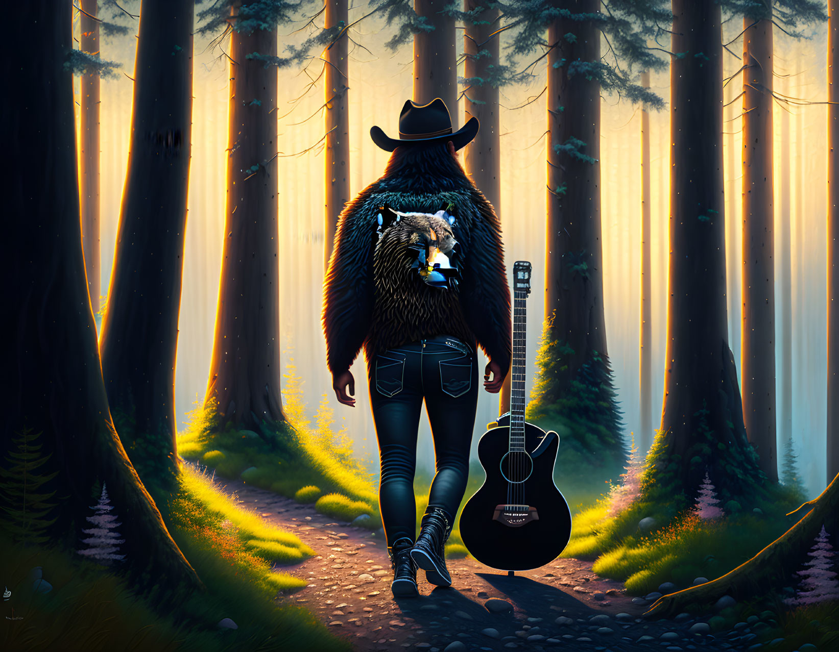 Morning. Forest. Guitar.