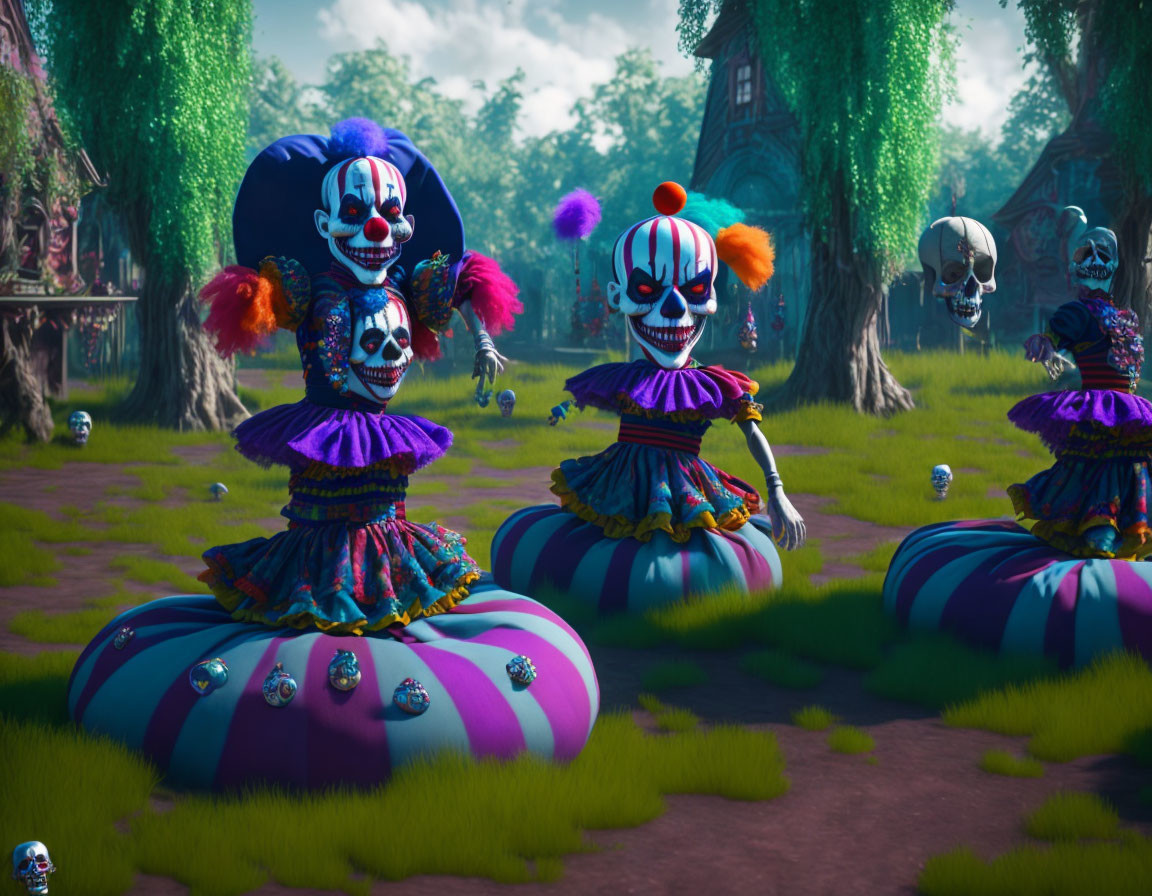 a clowns graveyard.