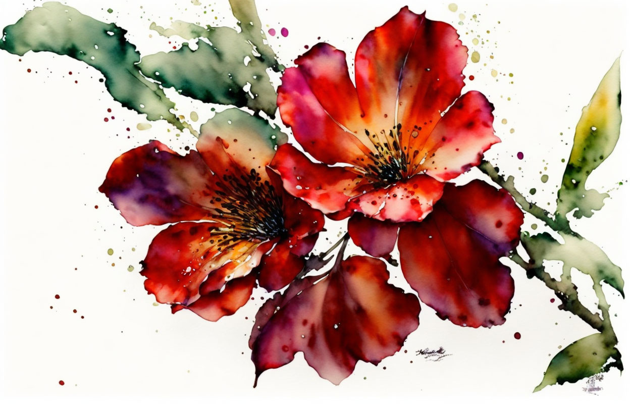 Water color flowers
