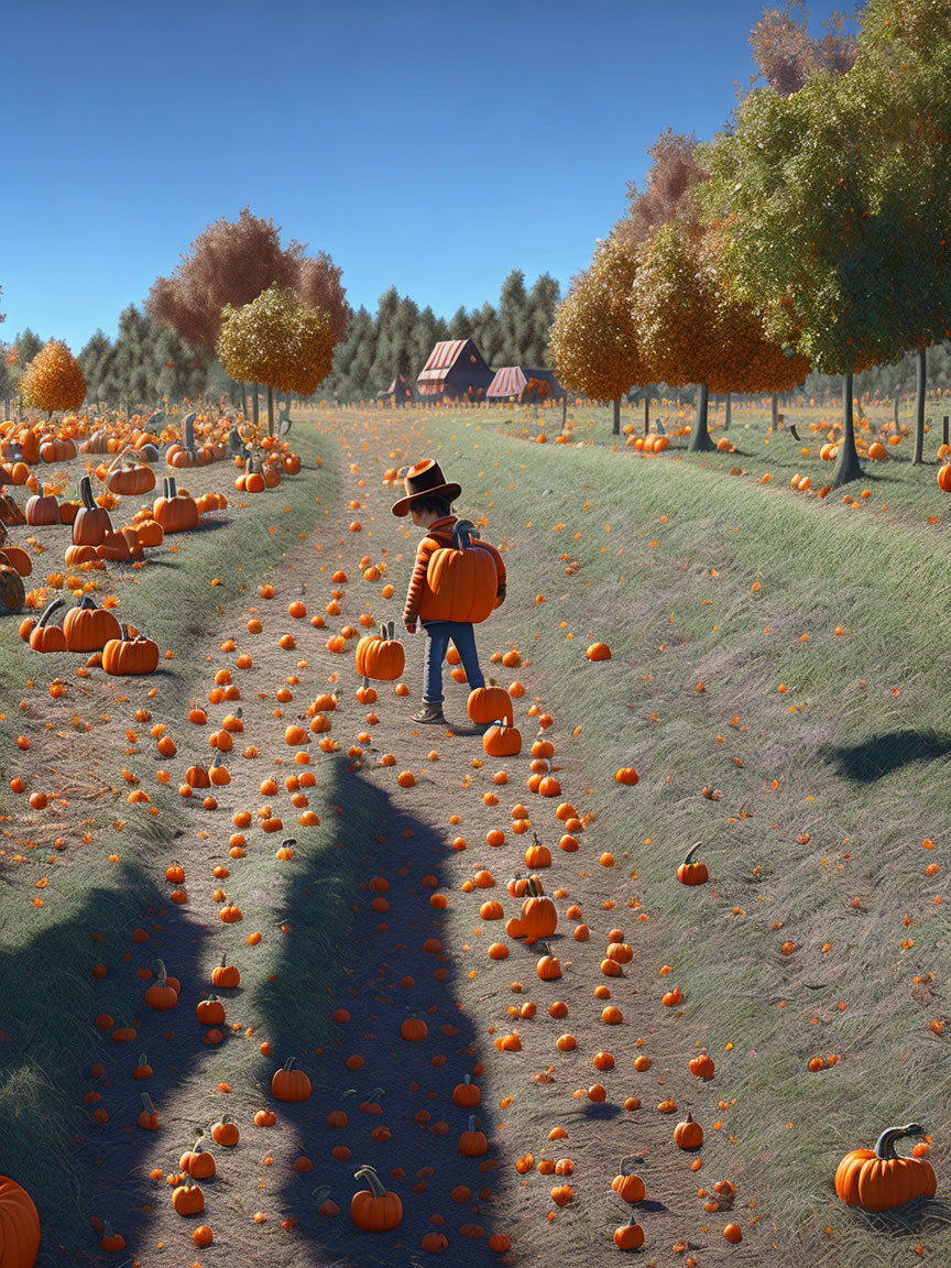 Pumpkin picking 