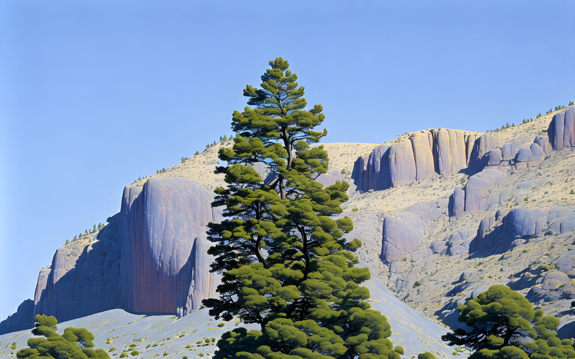 Lone Pine Basalt Cliffs