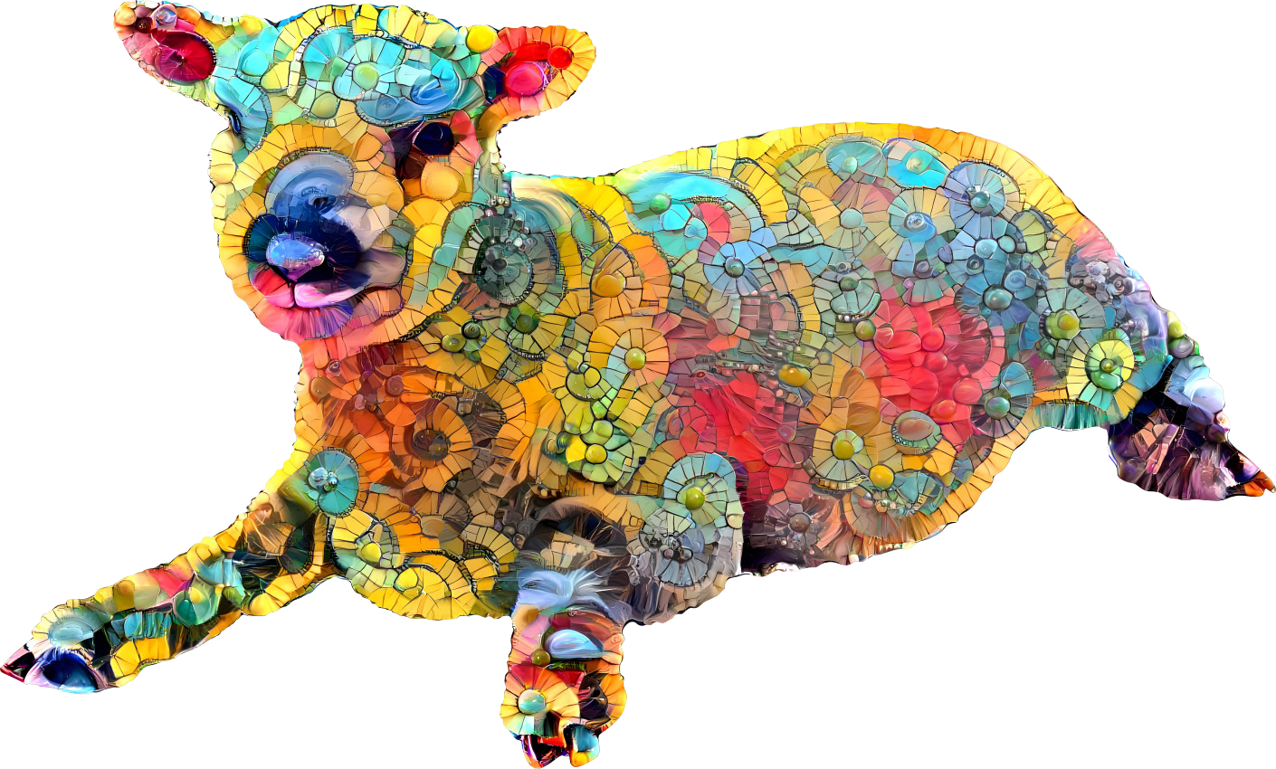 mosaic sheep