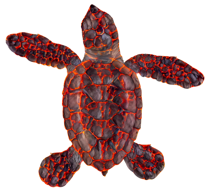 baby lava turtle