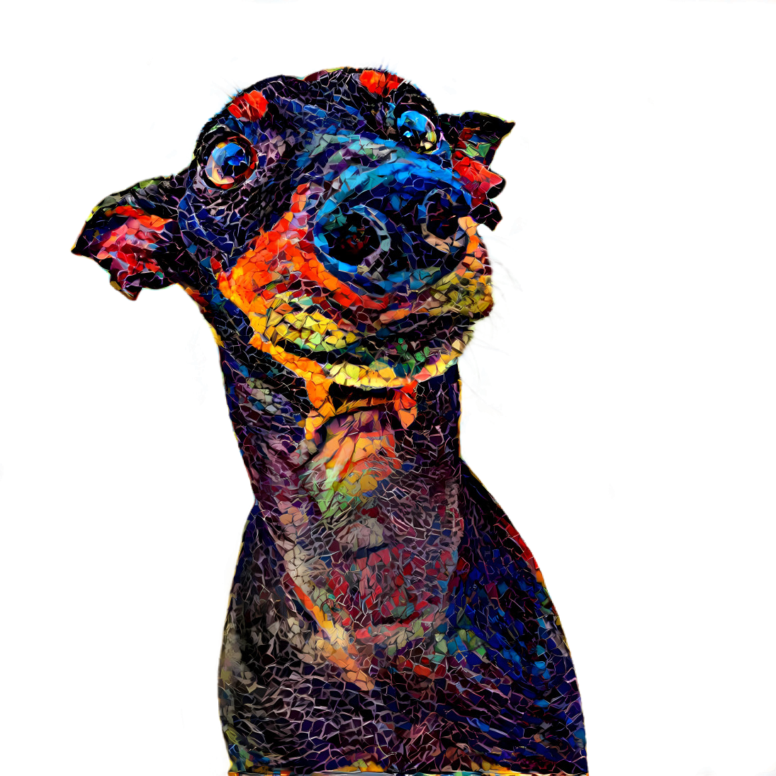 colorful doggo