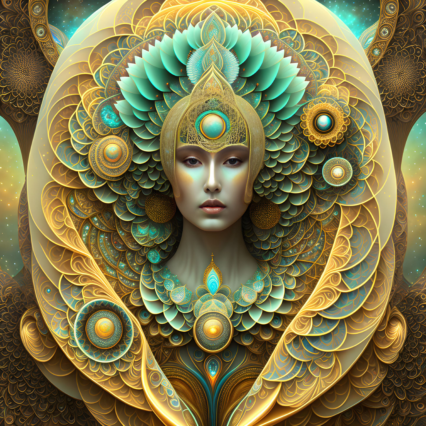 The Goddess of Fractals and Beauty 