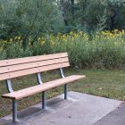 Colorful Flower Garden Bench in Vibrant Paint Colors