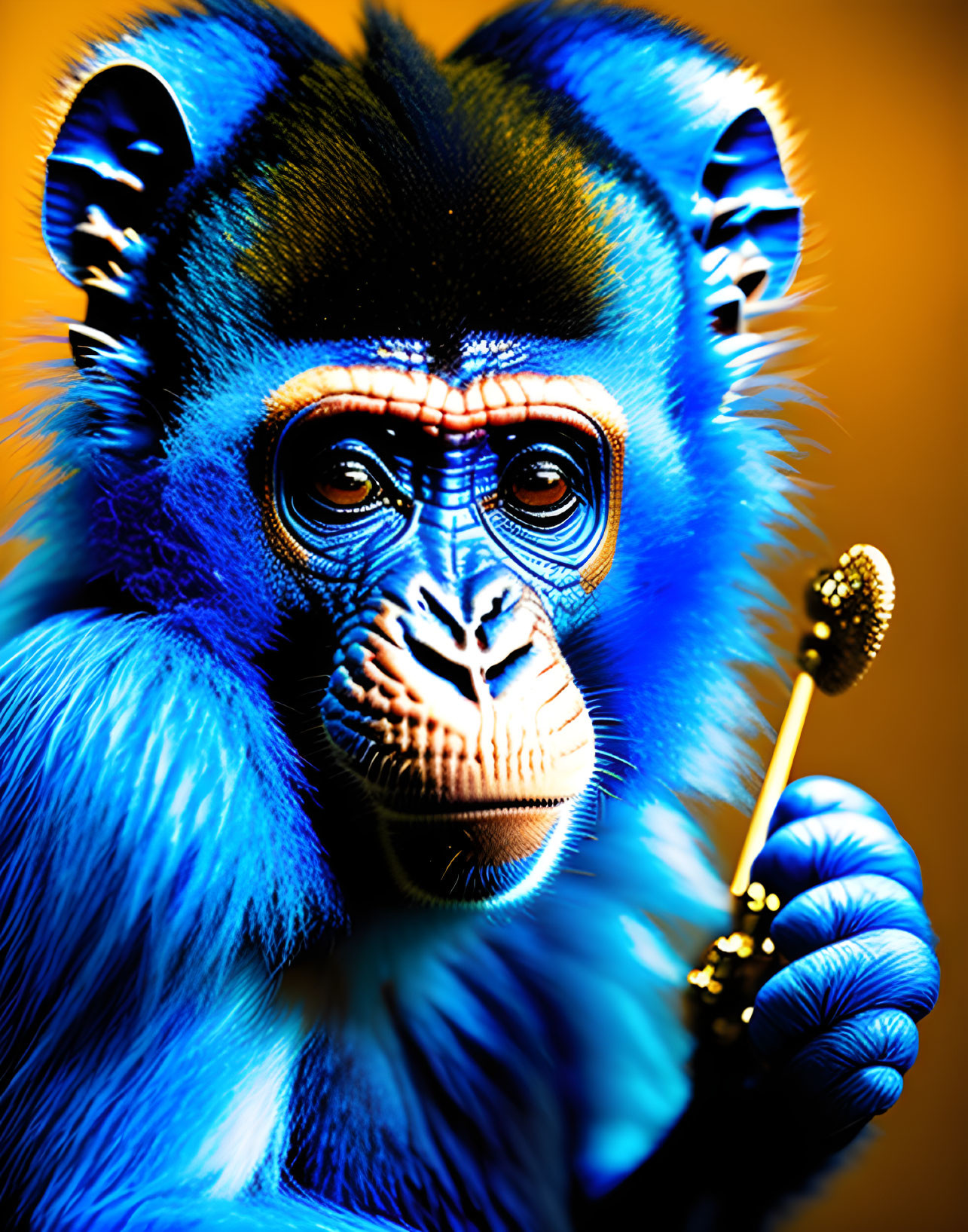 Blue Rhythmic Monkey 1