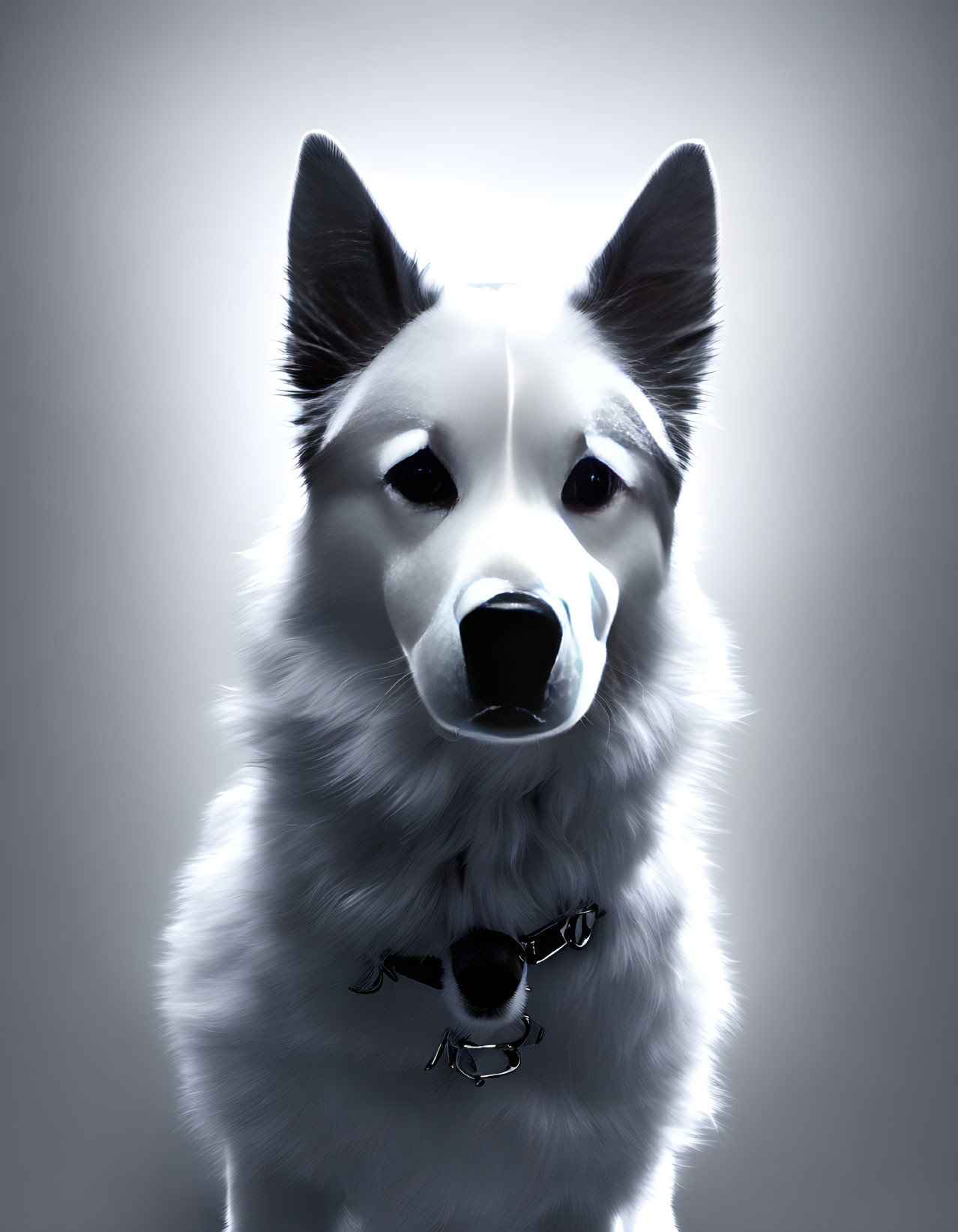 white resonant dog 2
