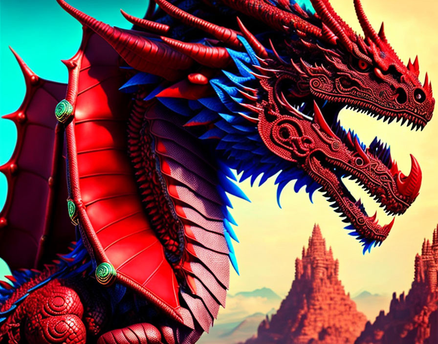 red magnetic dragon