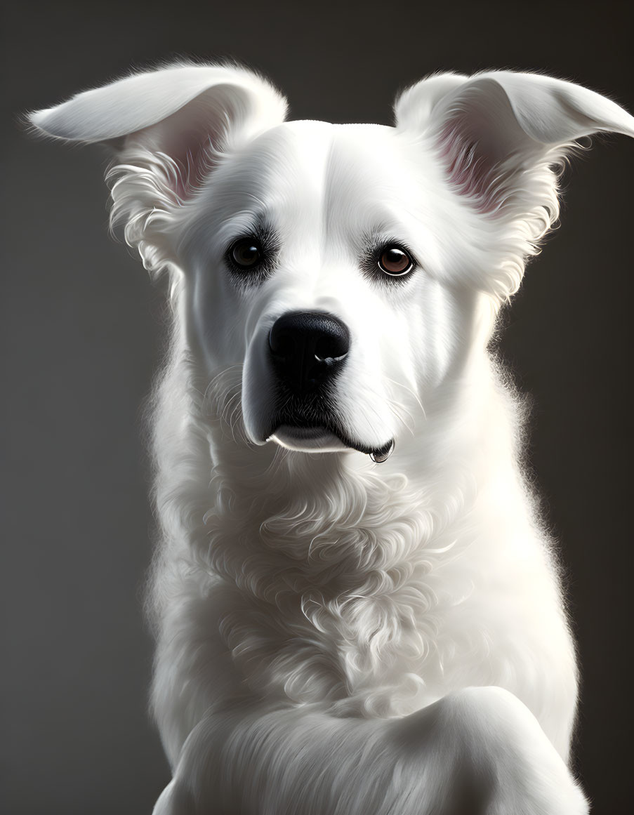 White Rhythmic Dog