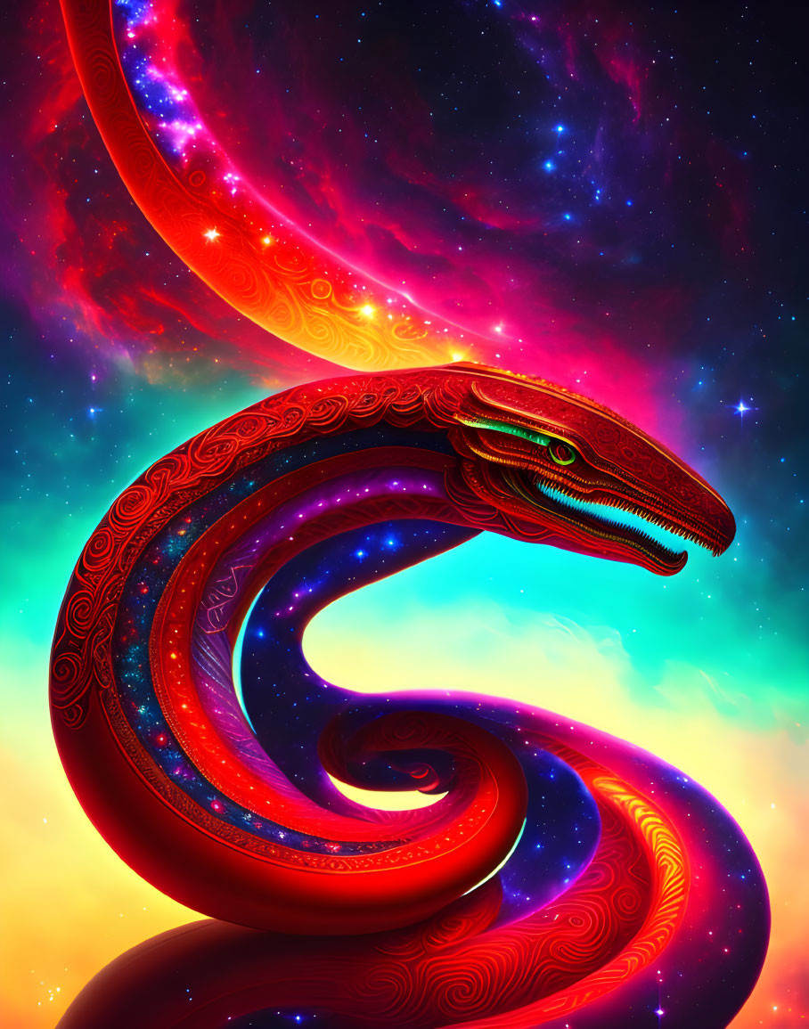 Red Cosmic Serpent
