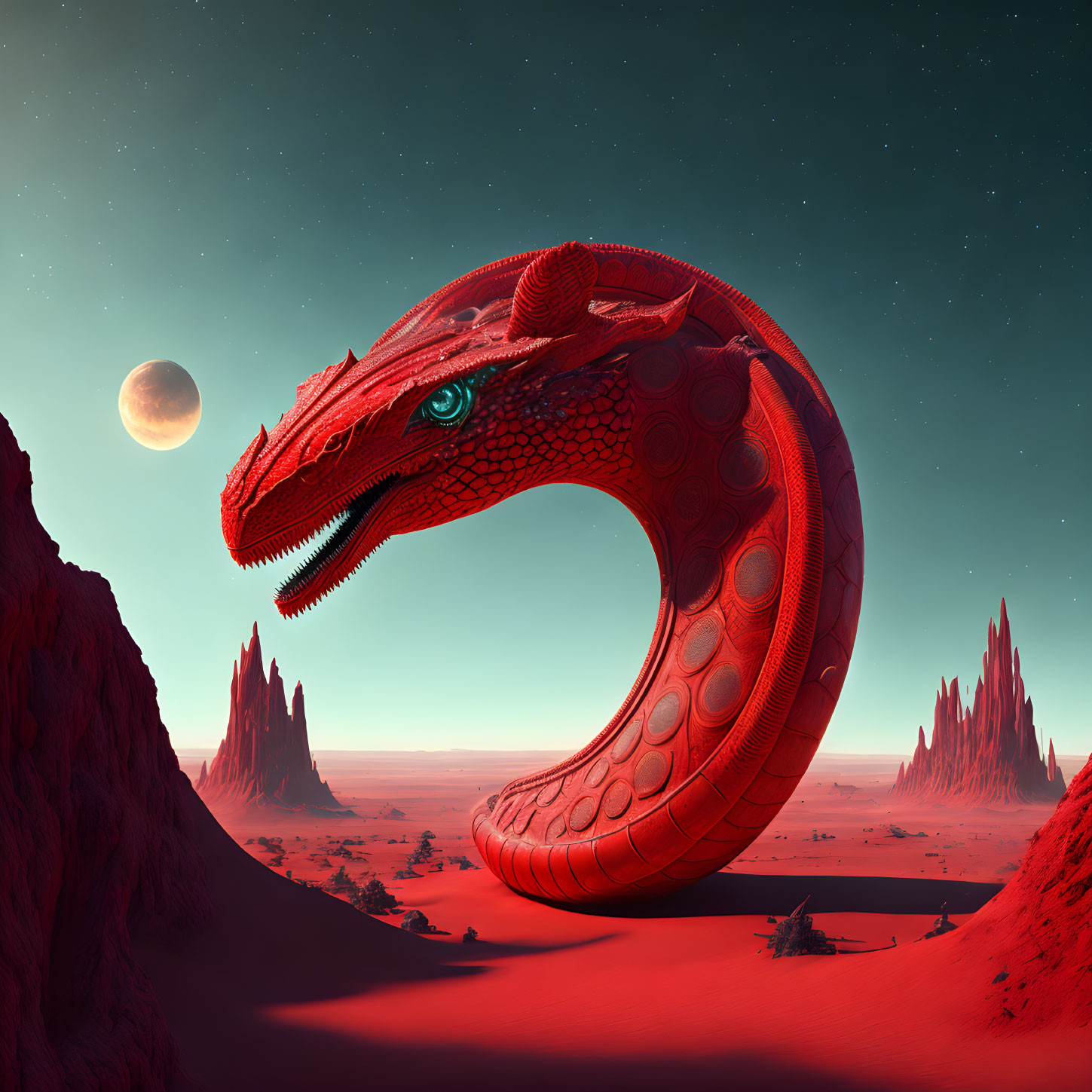 Red Planetary Serpent