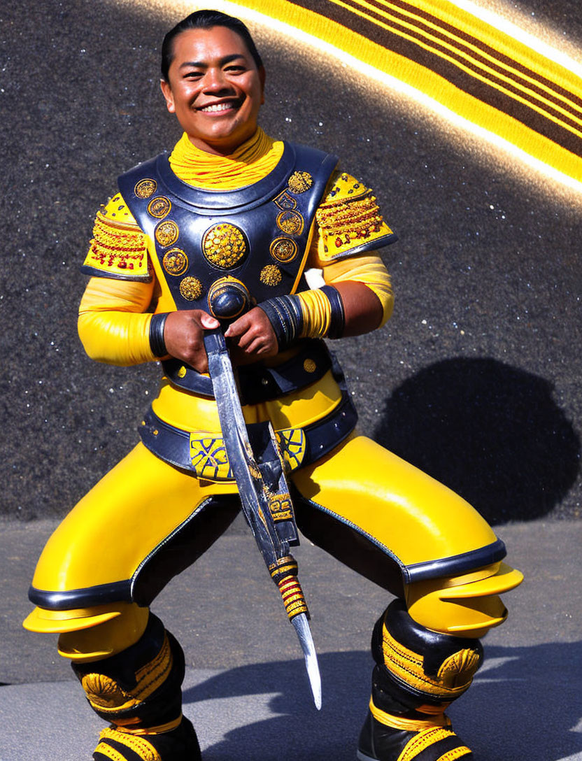 Happy Mayan Yellow Planetary Warrior 