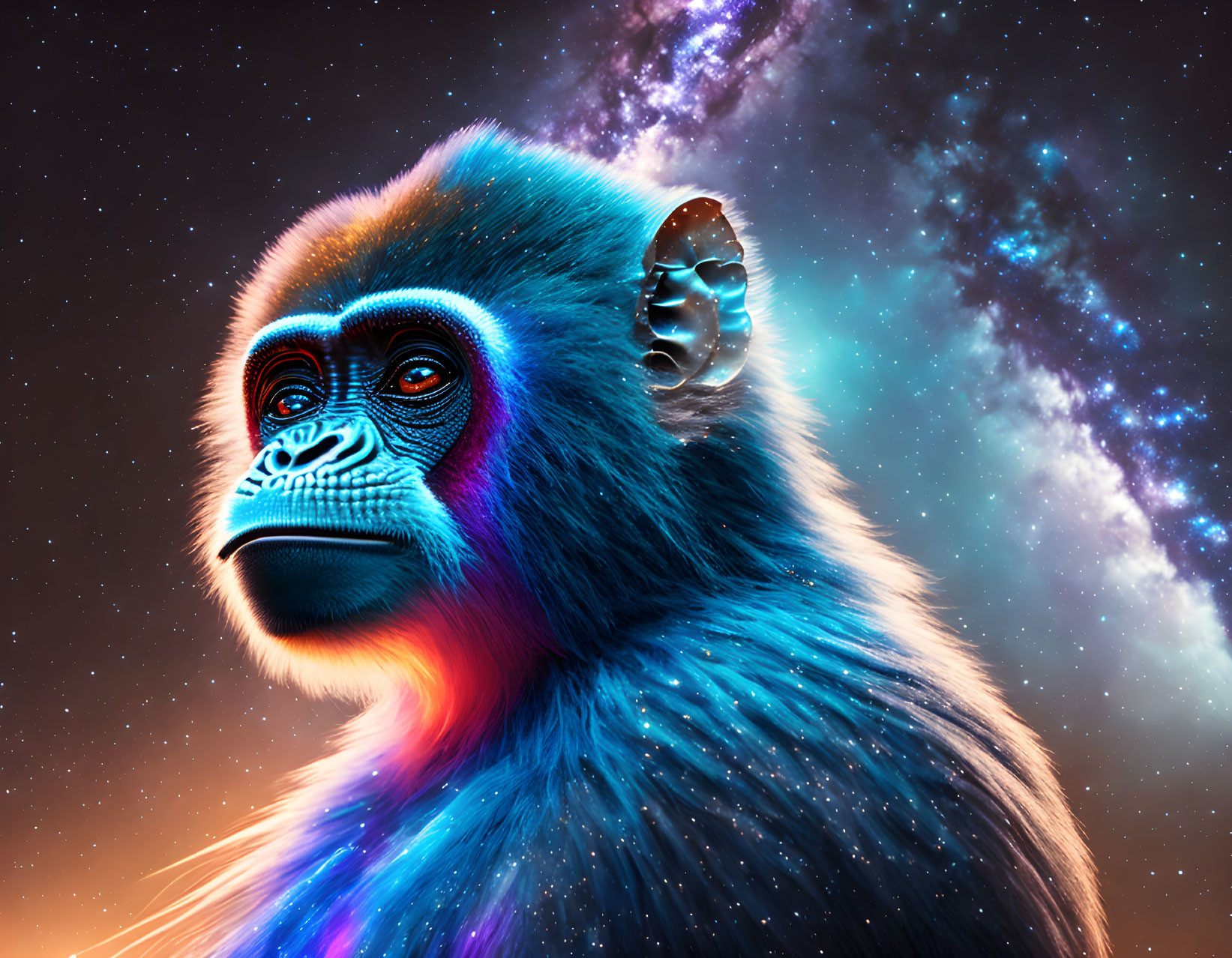 blue galactic monkey