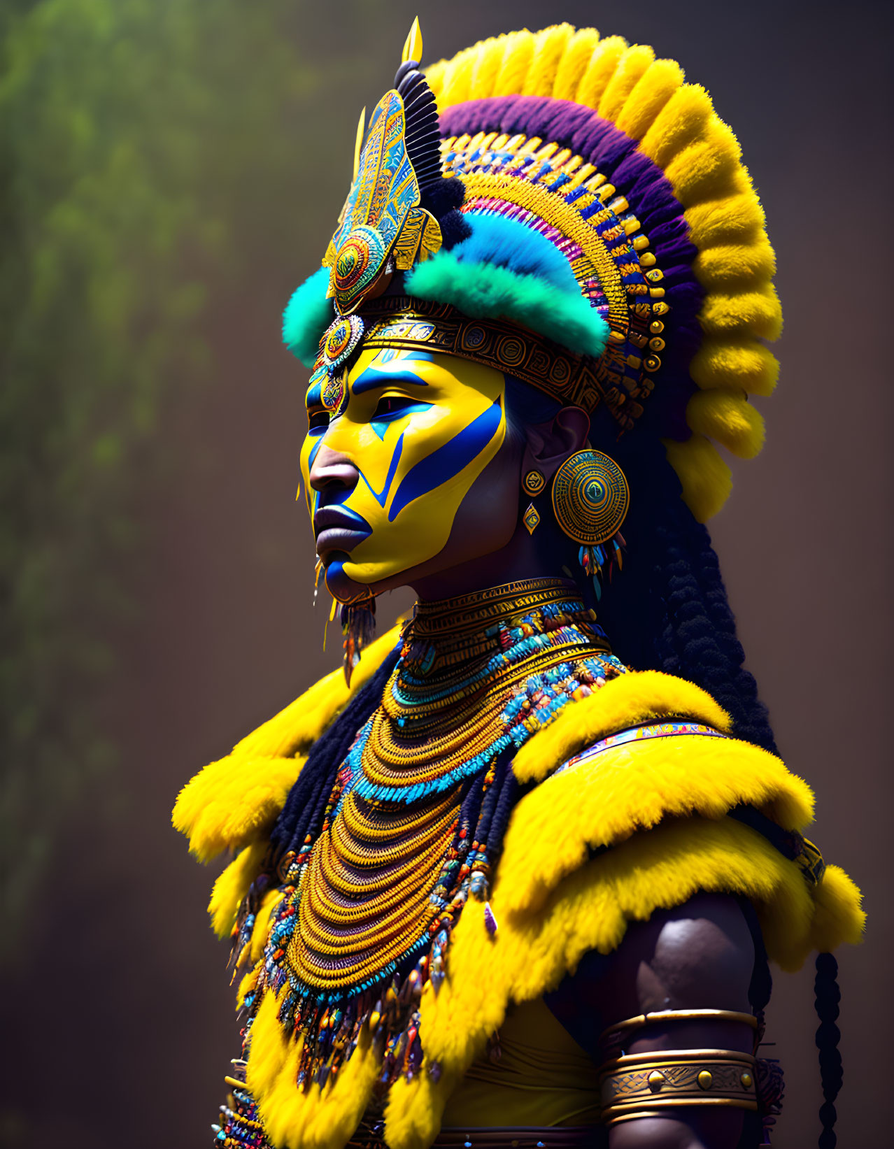 mayan Yellow Resonant Warrior