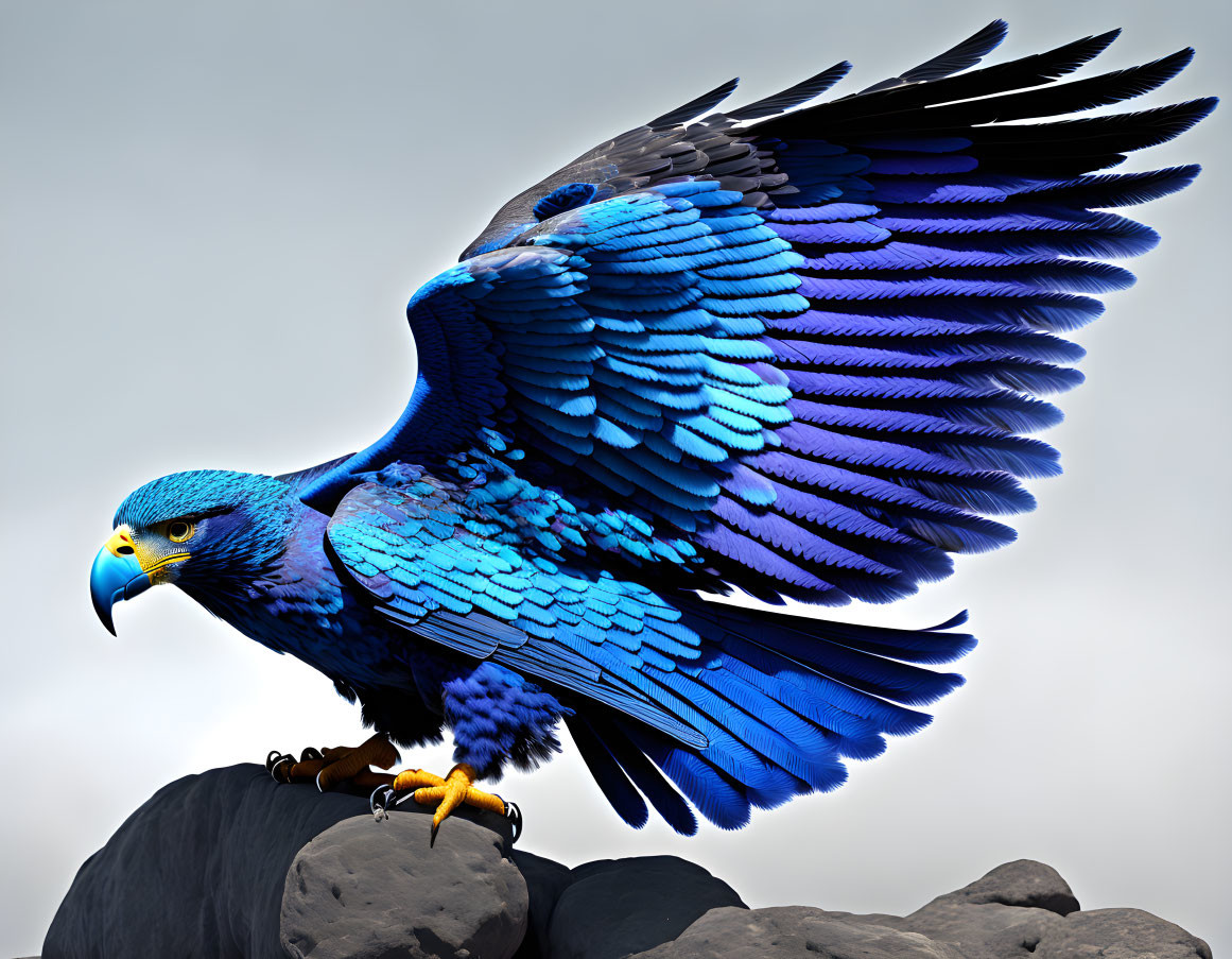 Blue Rhythmic Eagle