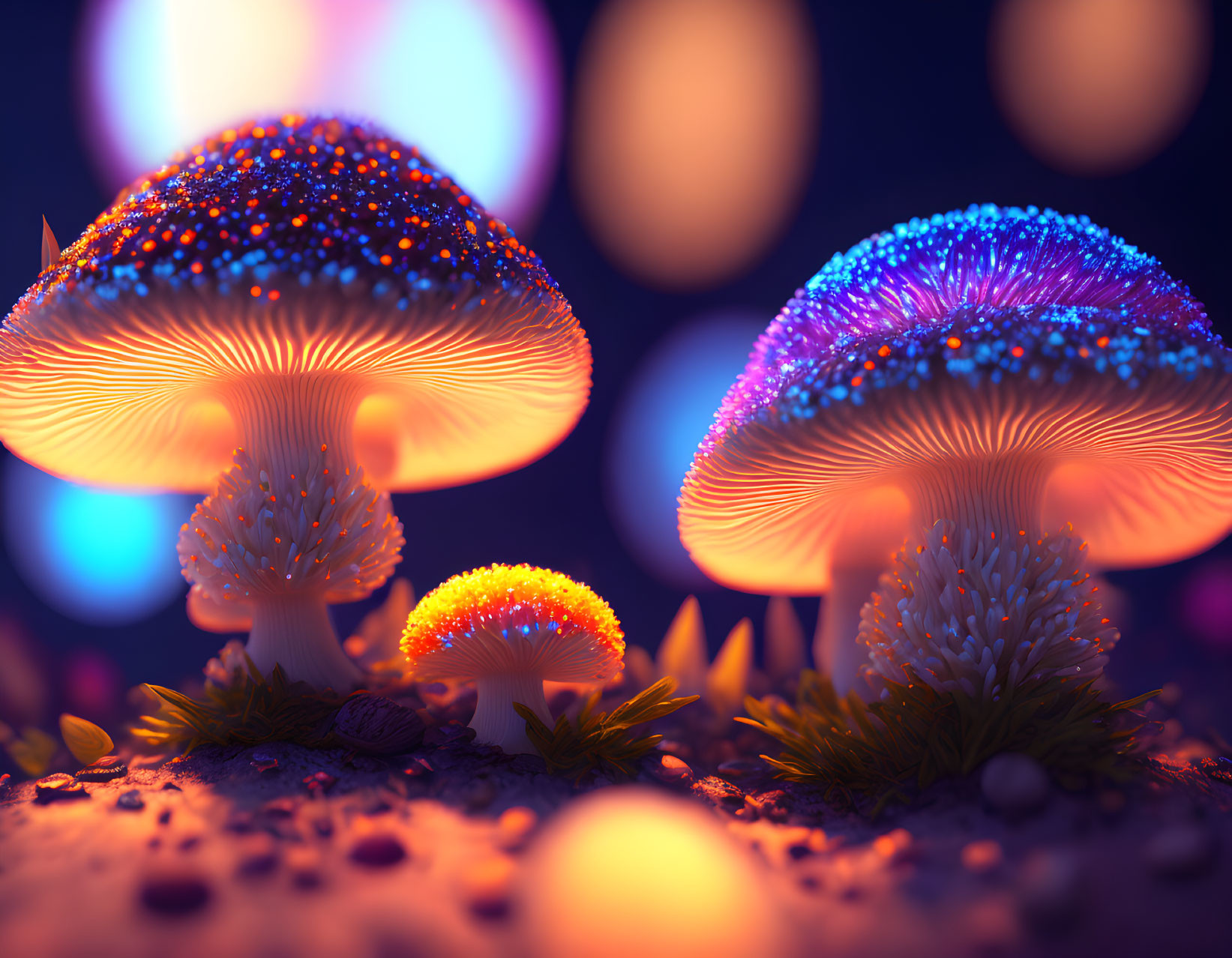 magic mushrooms with many modifiers & effects etc.