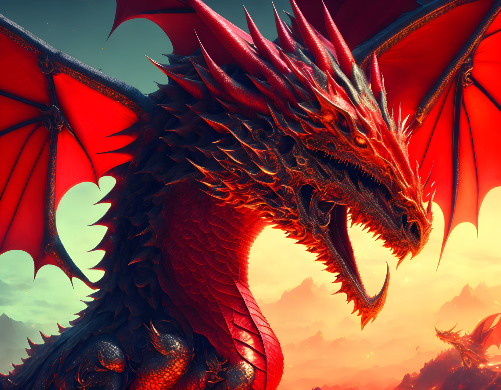 red solar dragon