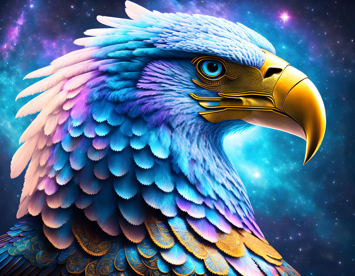 mayan Blue Cosmic Eagle