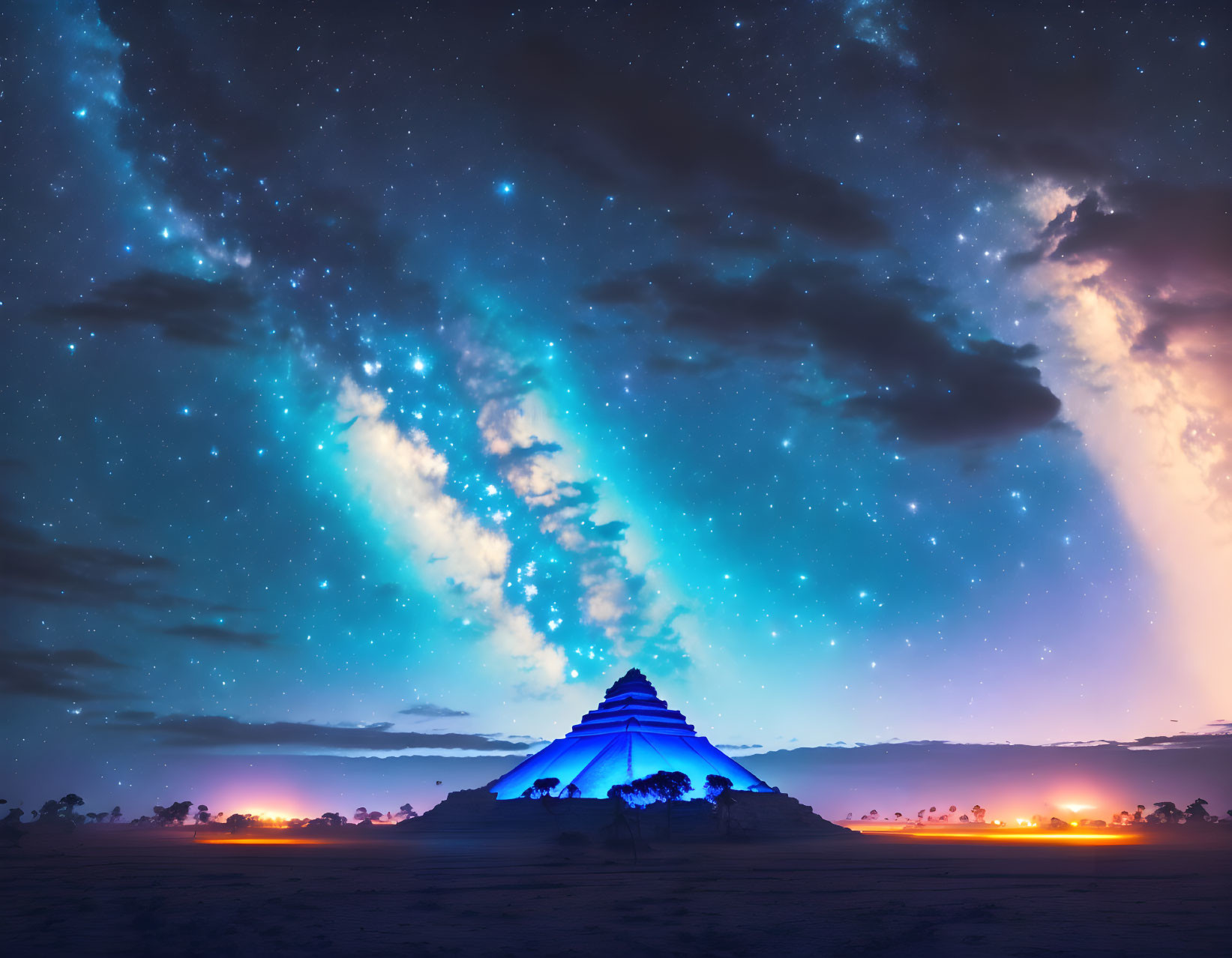 Mayan Blue Galactic Night