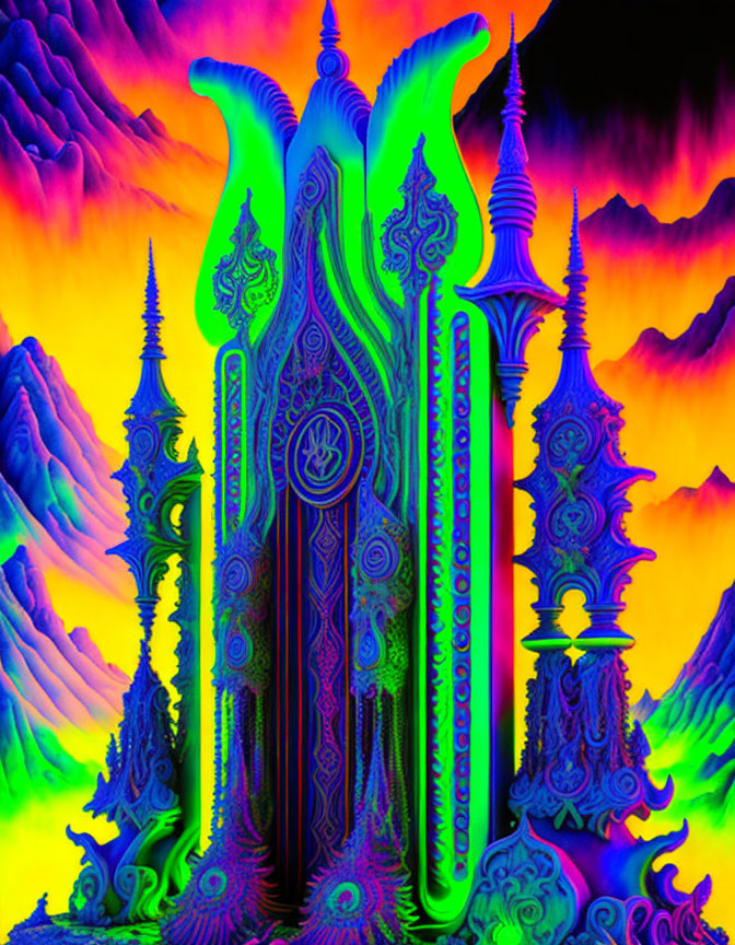 psychedelic altar