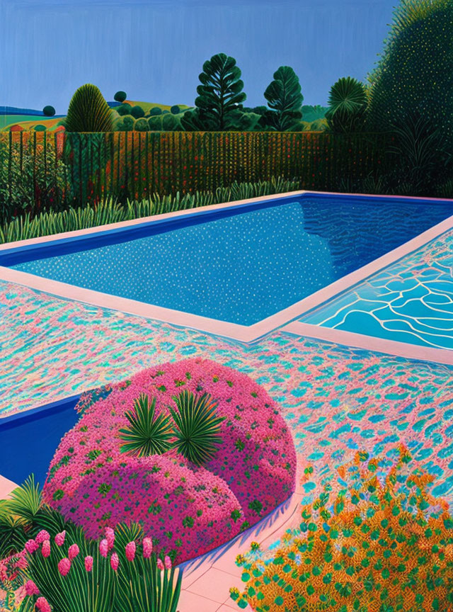 David Hockney’s pool