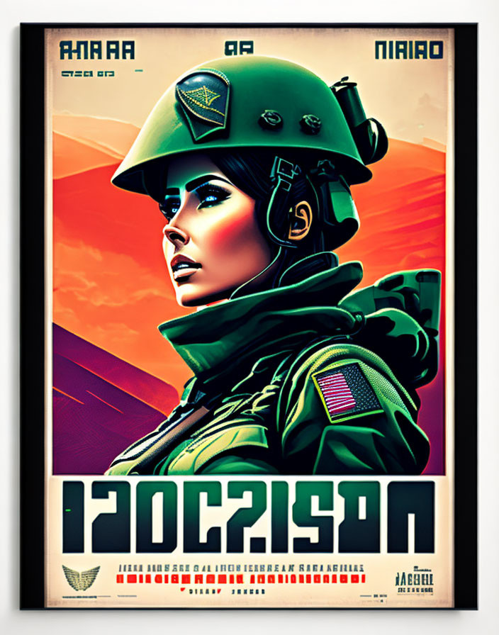 Futuristic war poster