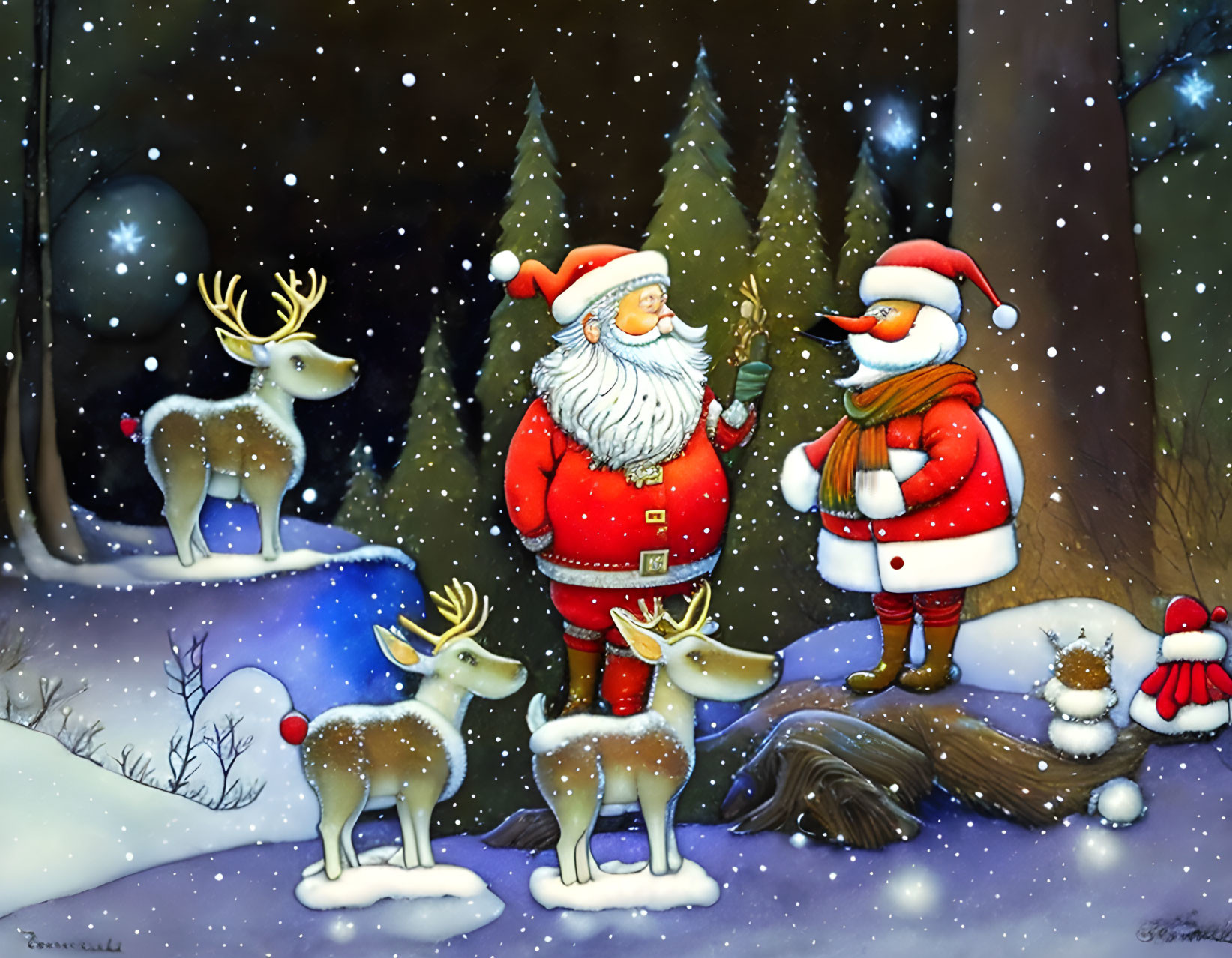 11/28/23  Santa, Frosty & 3 tiny Reindeer!  ©