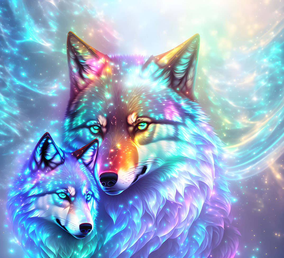 Luminous Colorful Wolves in Cosmic Setting