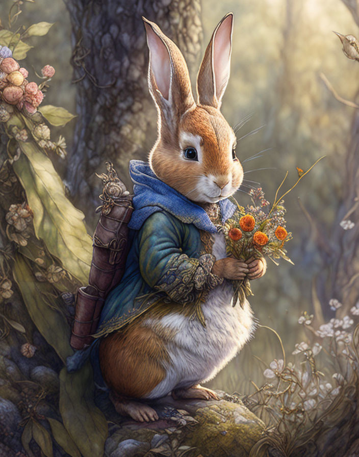 Peter Rabbit deep in thought ...
