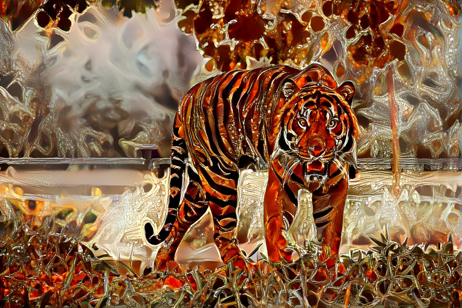 Brown Glass Tiger