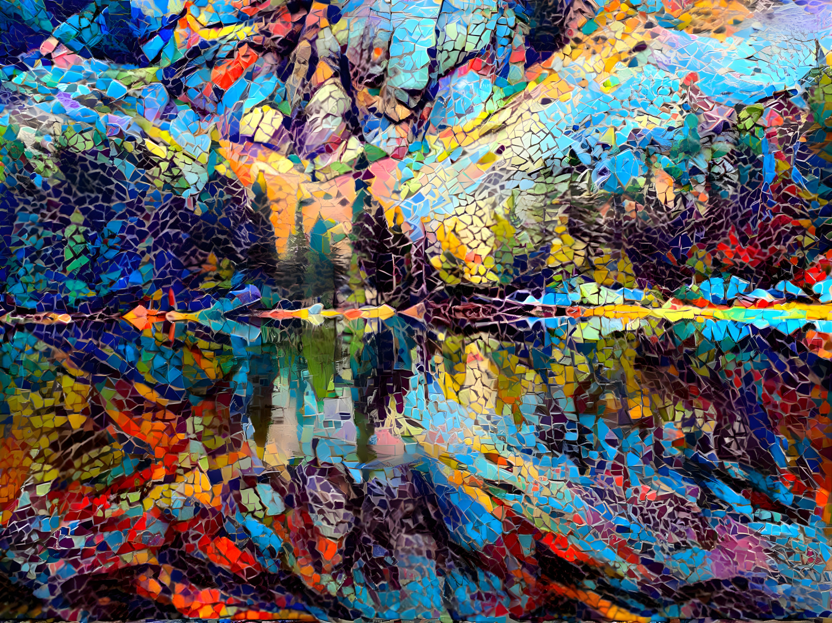 Alpine Lake Mosaic