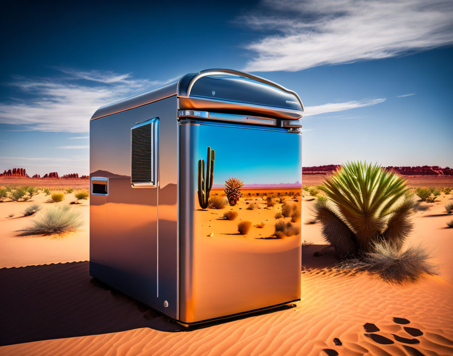 refrigerator in the desert