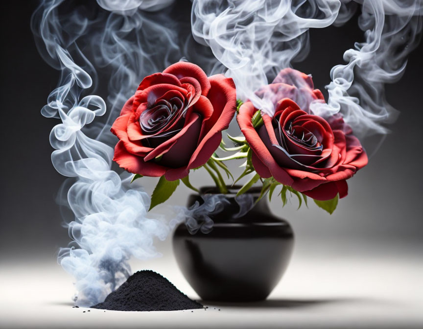 smoke roses