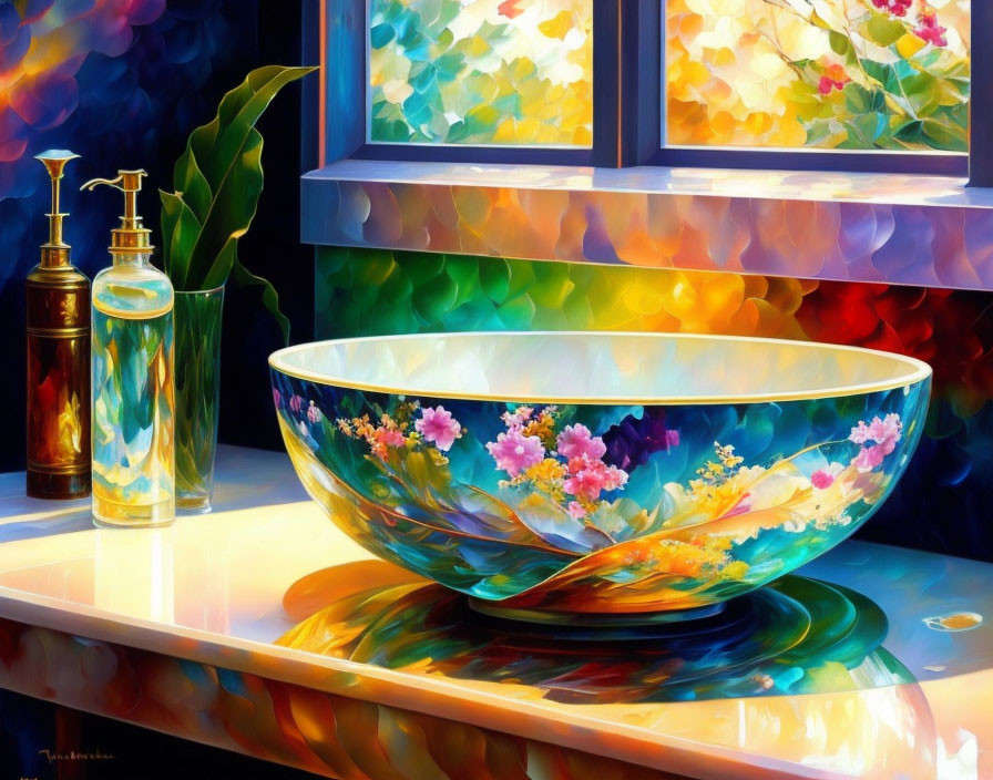 colorful washbasin