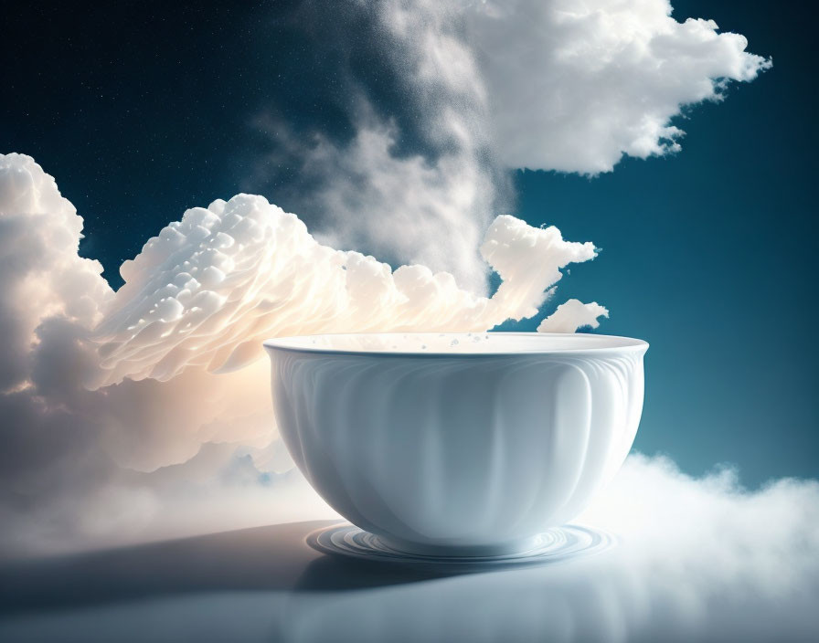Cup with clouds
