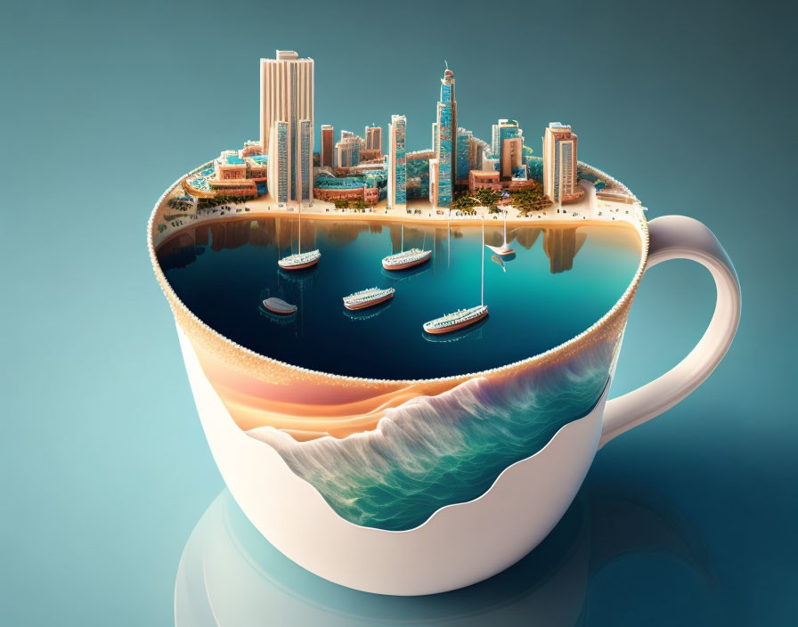 city in a cup