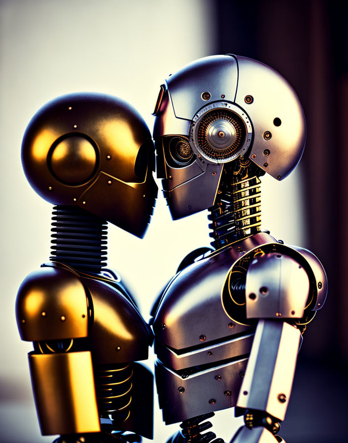 2 robots in love