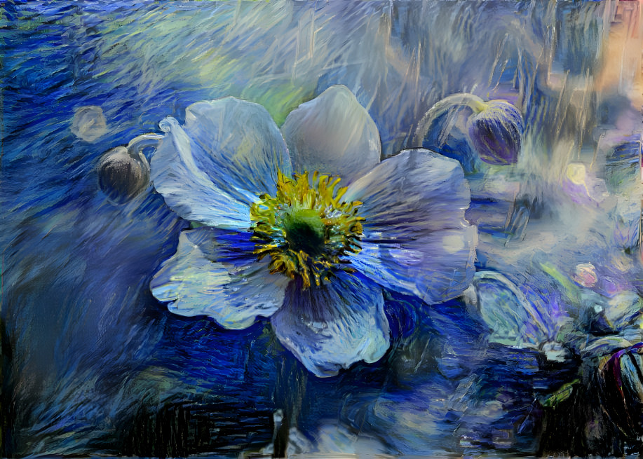  Blue floral